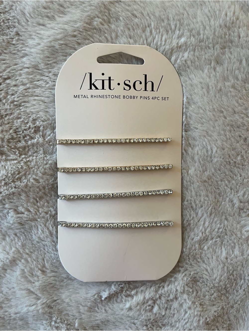 2/$20 ✨NWT Kitsch Rhinestone Bobby Pins Extra Long Set of Four